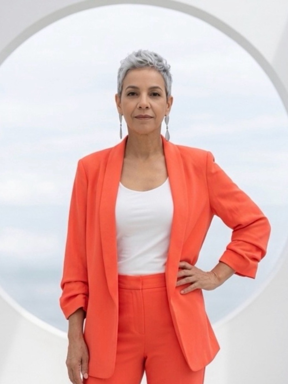 New York & Company Women's Coral Blazer
